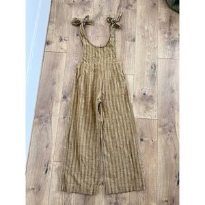 ACE & JIG S Overall tie Jumpsuit Tank Wide Leg Stripe Organic Cotton Lagenlook
